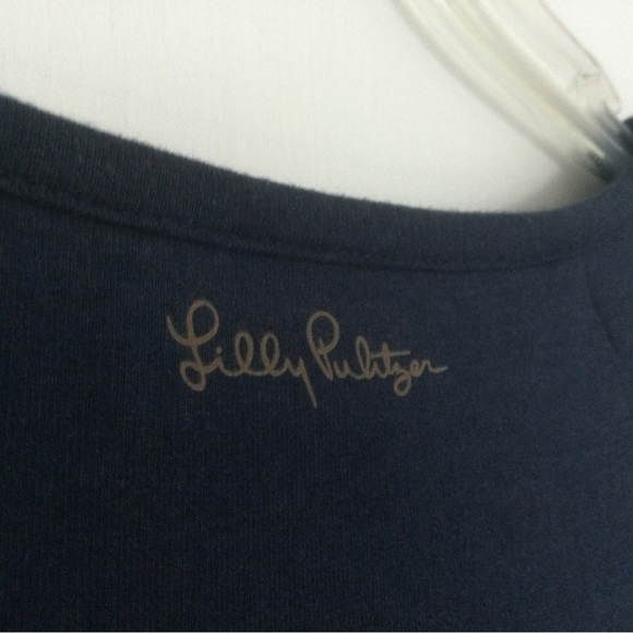 Lilly Pulitzer Navy Tunic Top Size Small - Picture 7 of 10